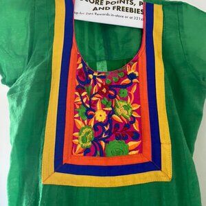 Green cotton anarkali
